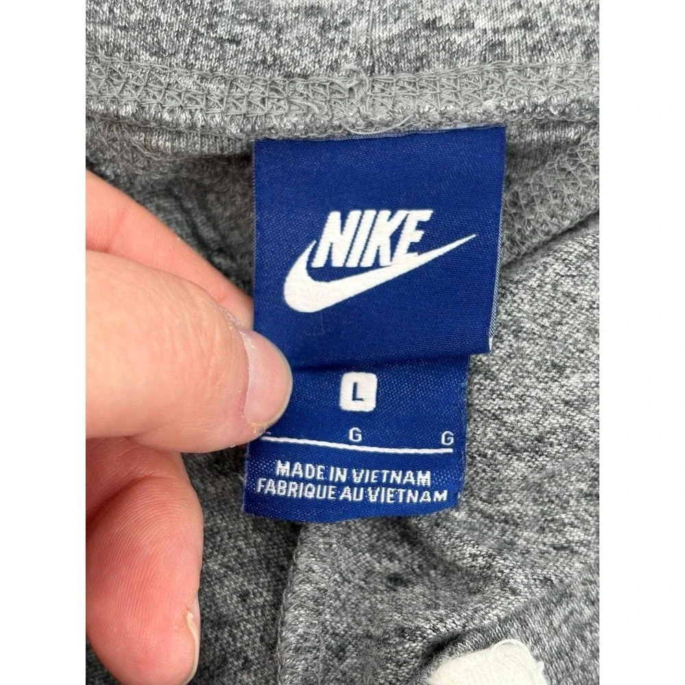 Nike‎ Gym Vintage Cropped Capri Jogger Pants Organic Cotton Gray Size Women's L